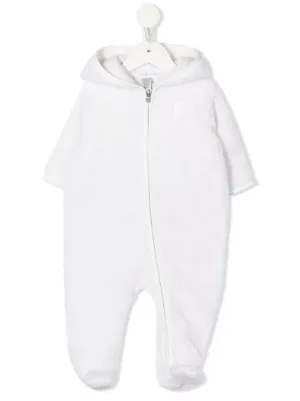 Tutina con cappuccio Farfetch Abbigliamento Tute e salopette Tute corte 003 WHITE 