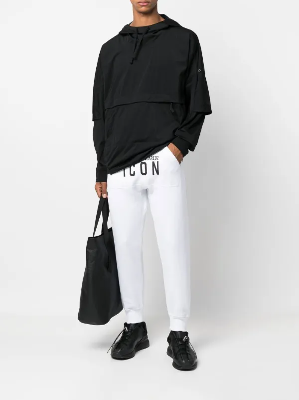 DSQUARED2 Icon-print Track Pants | White | FARFETCH JO