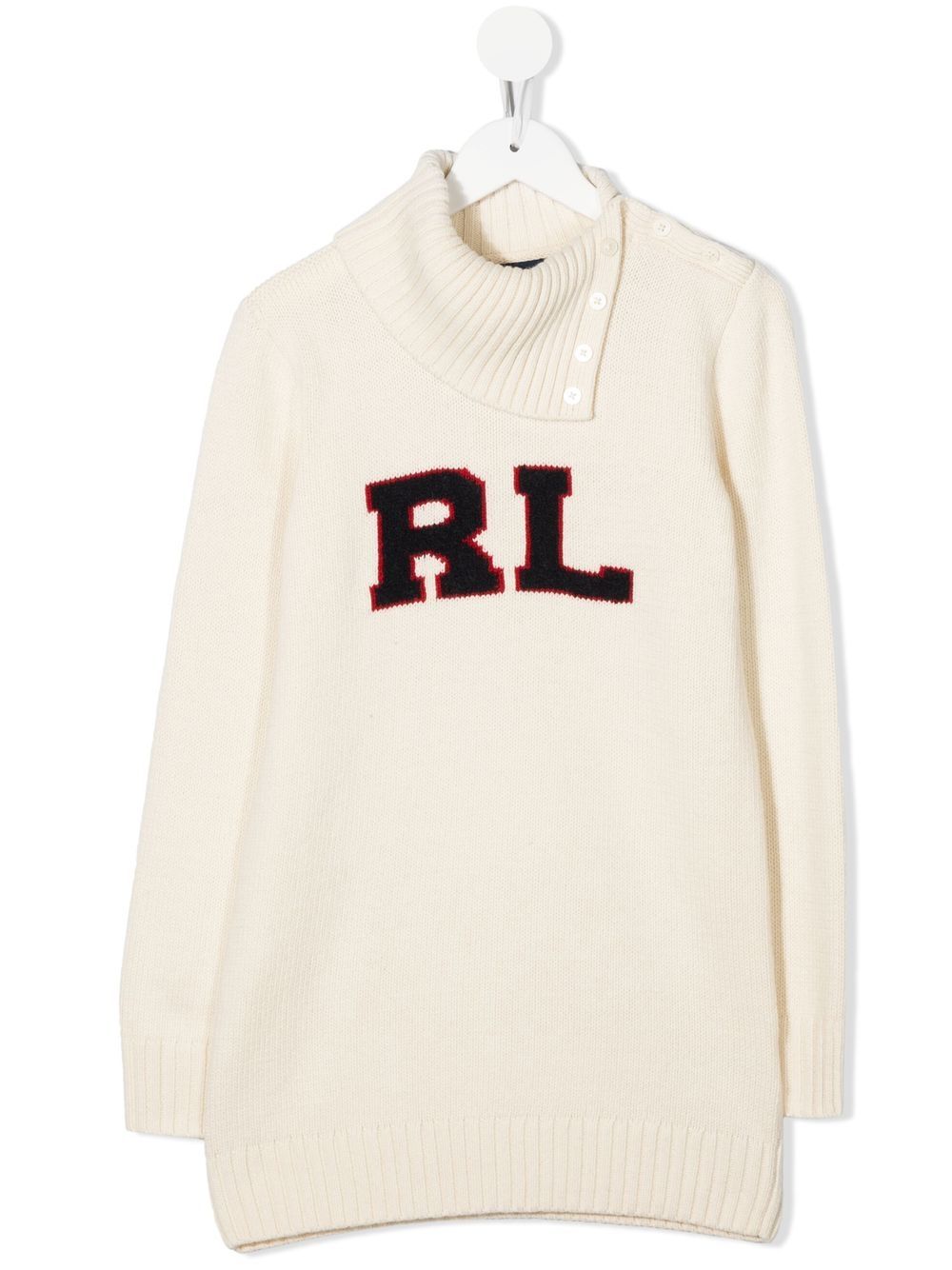 

Ralph Lauren Kids suéter con cuello vuelto - Neutro