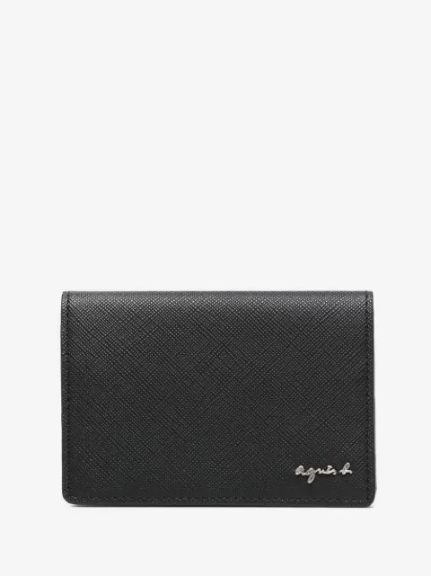 agnès b. bi-fold leather cardholder