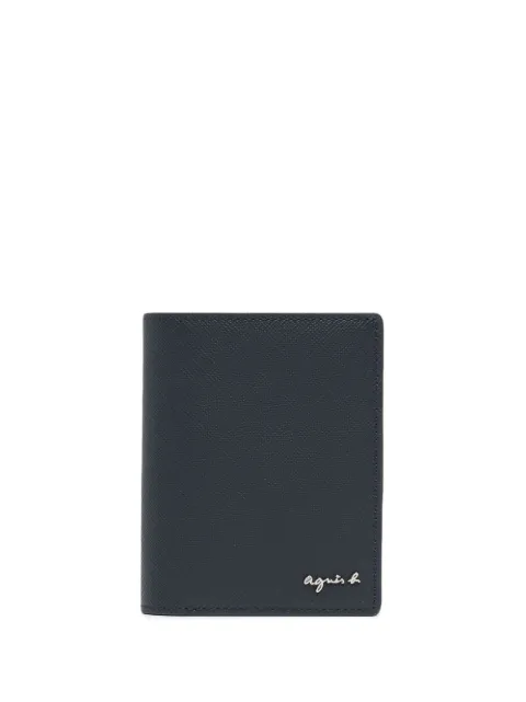 agnès b.  bi-fold leather cardholder
