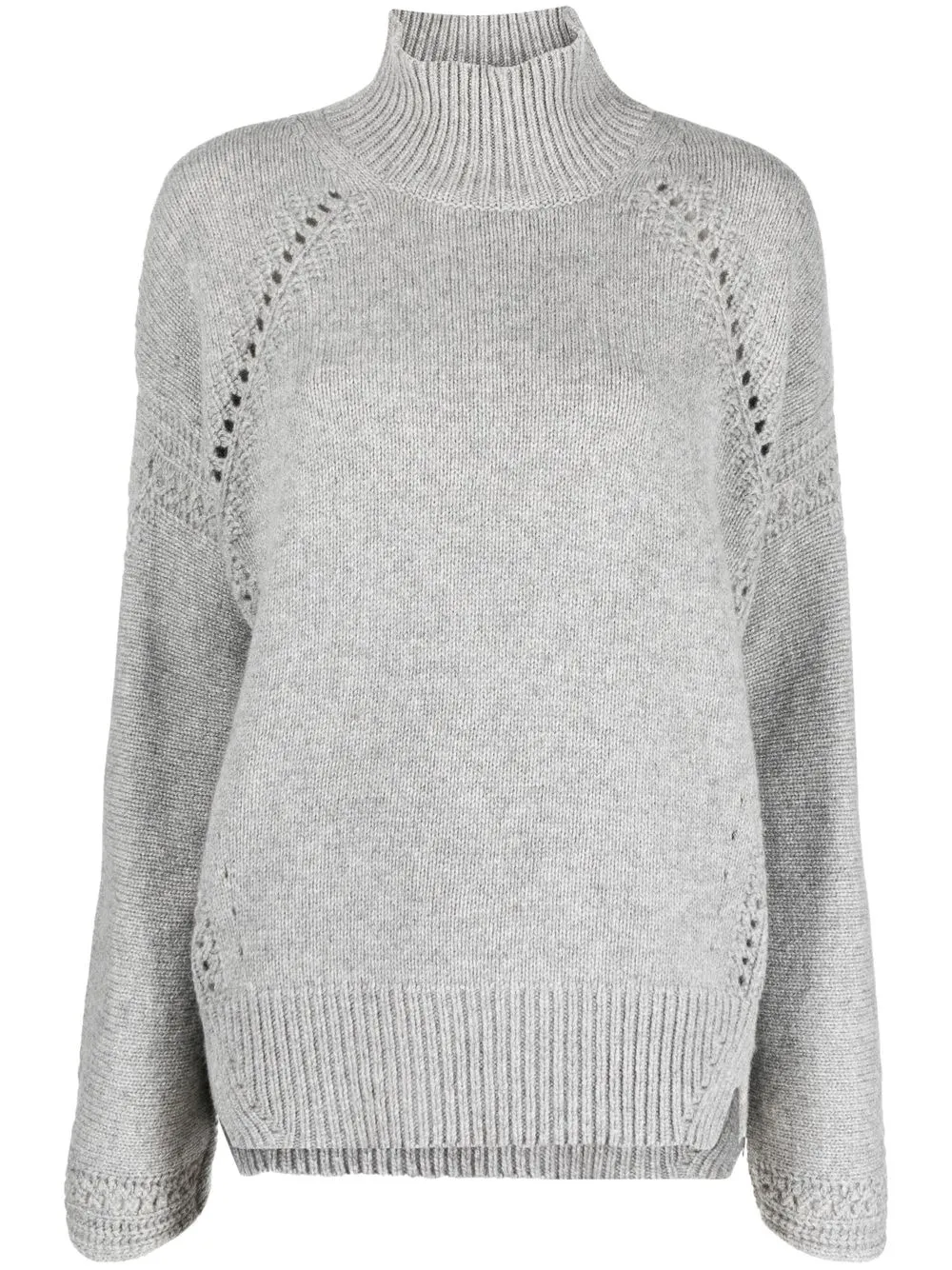 

Ermanno Scervino suéter con cuello alto - Gris