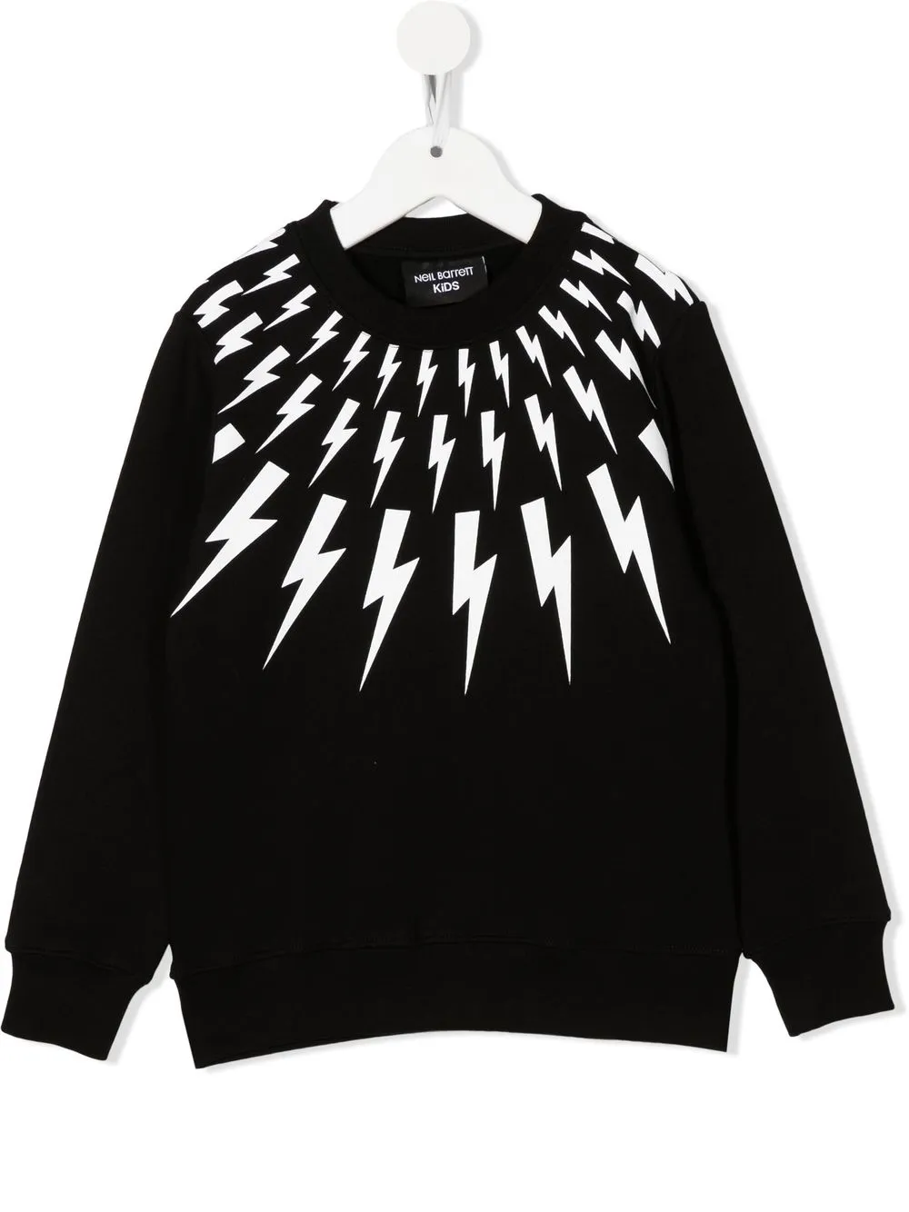 

Neil Barrett Kids sudadera con motivo de rayo - Negro