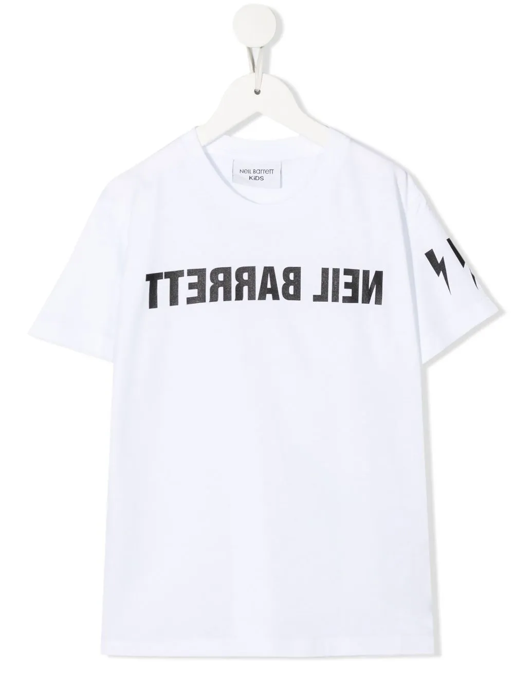 

Neil Barrett Kids inverted logo-print T-shirt - White