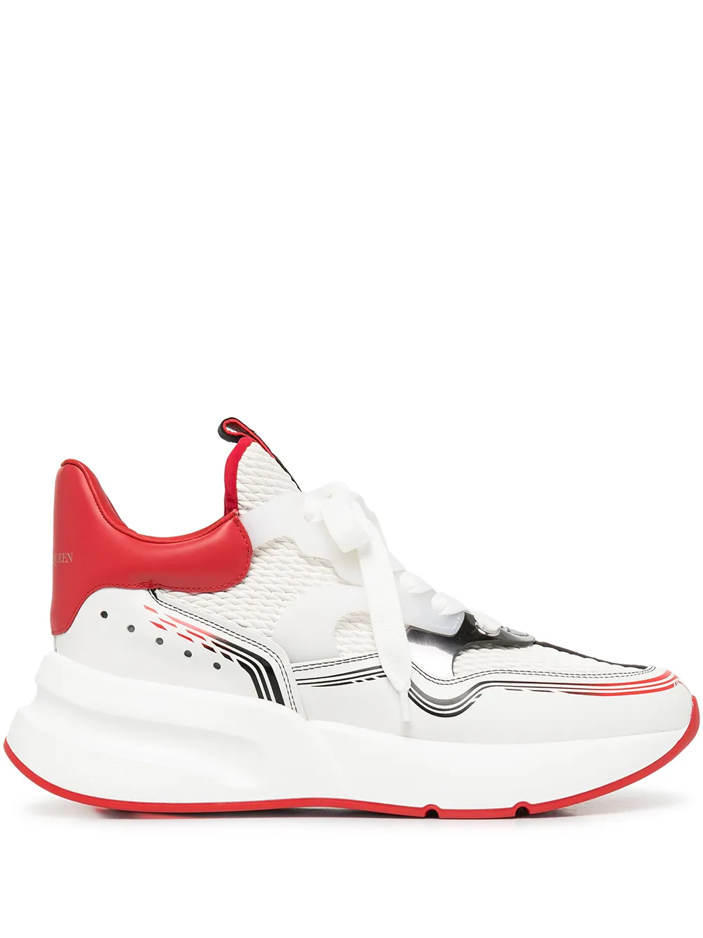 

Alexander McQueen Oversized runner trainer - White