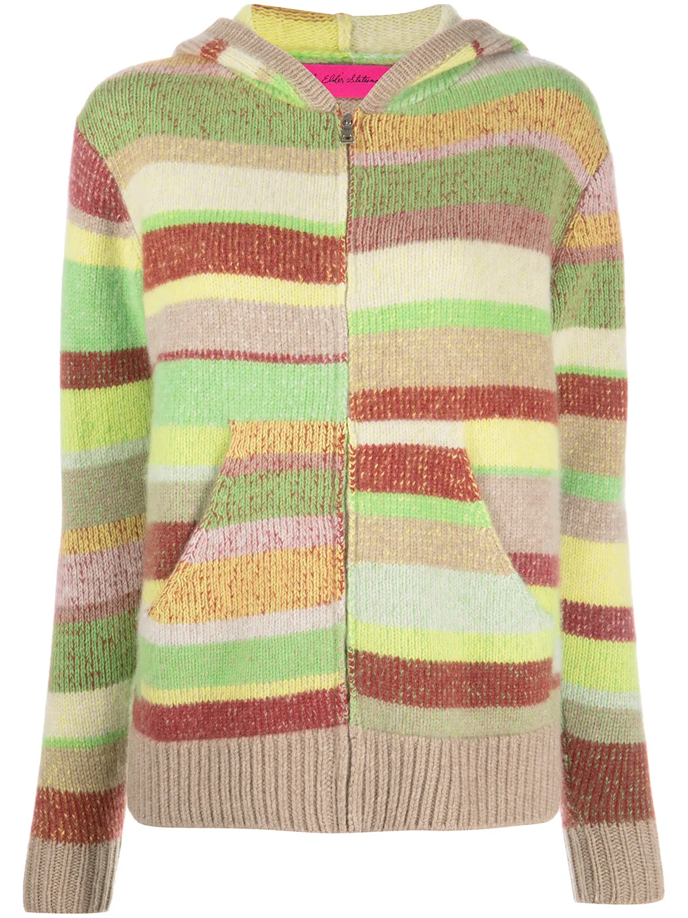 The Elder Statesman multi-stripe Zipped Hoodie - Farfetch