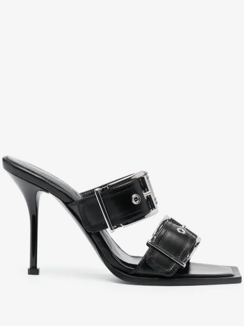 Alexander McQueen 100mm buckled leather sandals