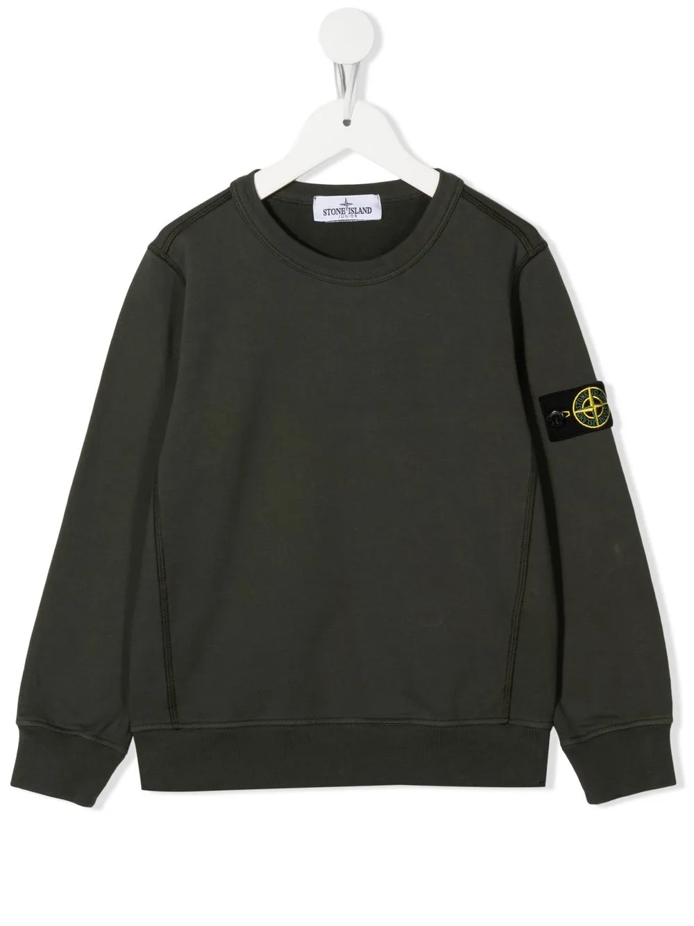 

Stone Island Junior suéter con parche del logo - Verde