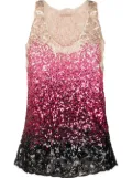 Ermanno Scervino sequin embellished tank top - Neutrals