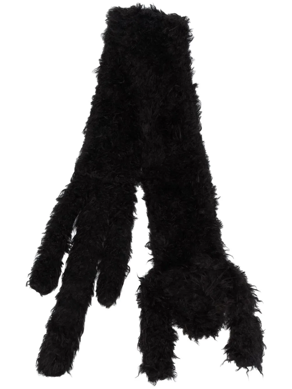 

Marni oversized draped-animal scarf - Black