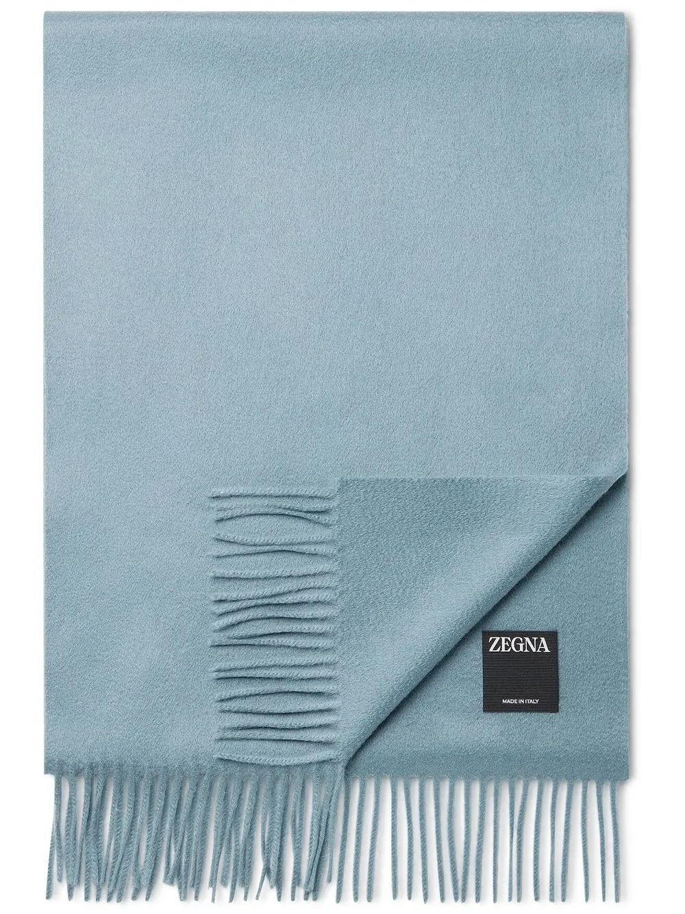 

Zegna fine-knit cashmere scarf - Blue