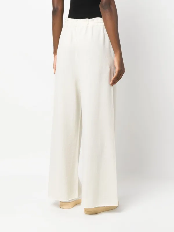 【関税込み】JIL SANDER WIDE-LEG CASHMERE TRACK PANTS Jil Sander wide-leg Cashmere Track Pants | Neutrals