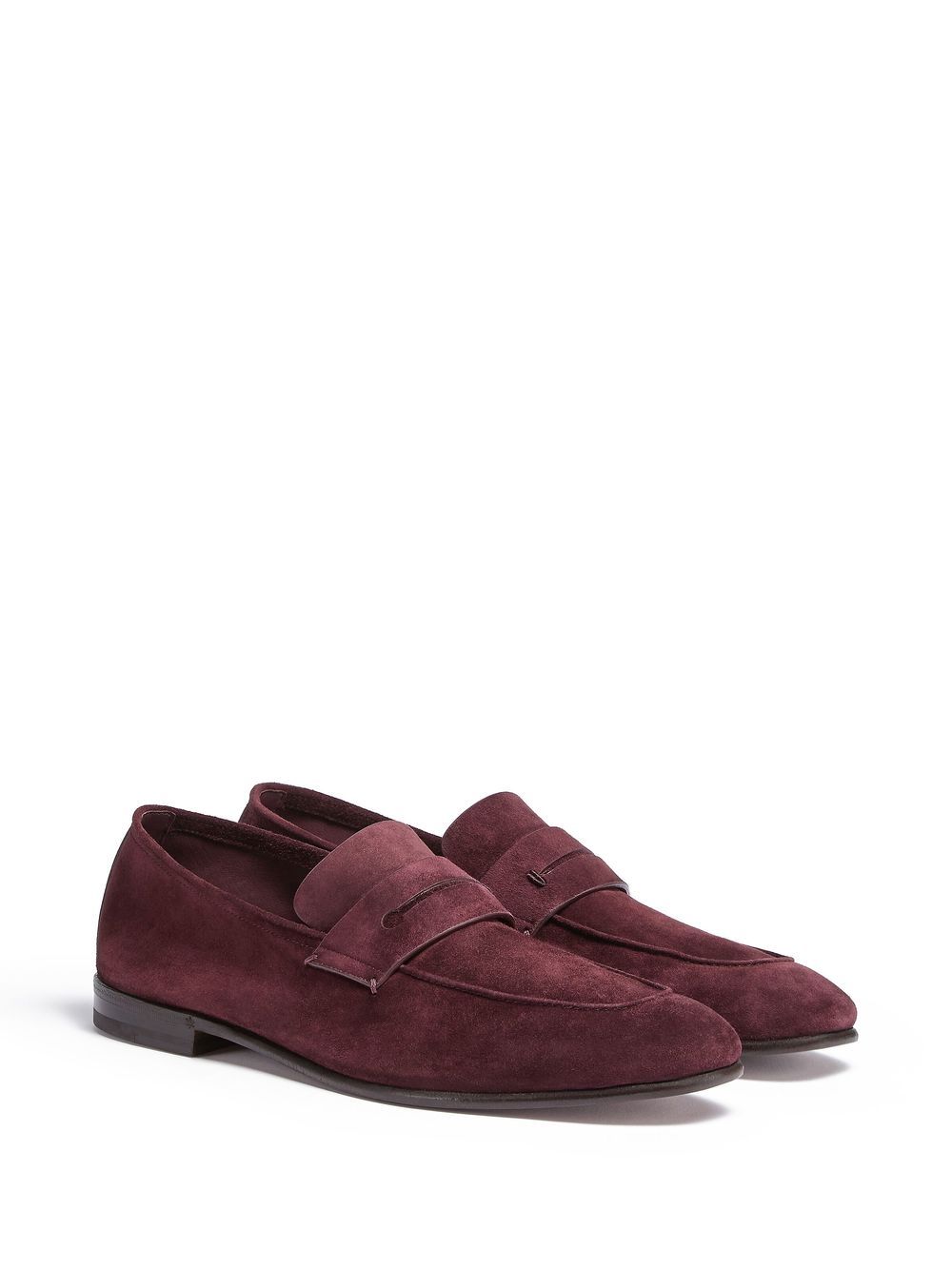 Zegna Suède loafers - Rood