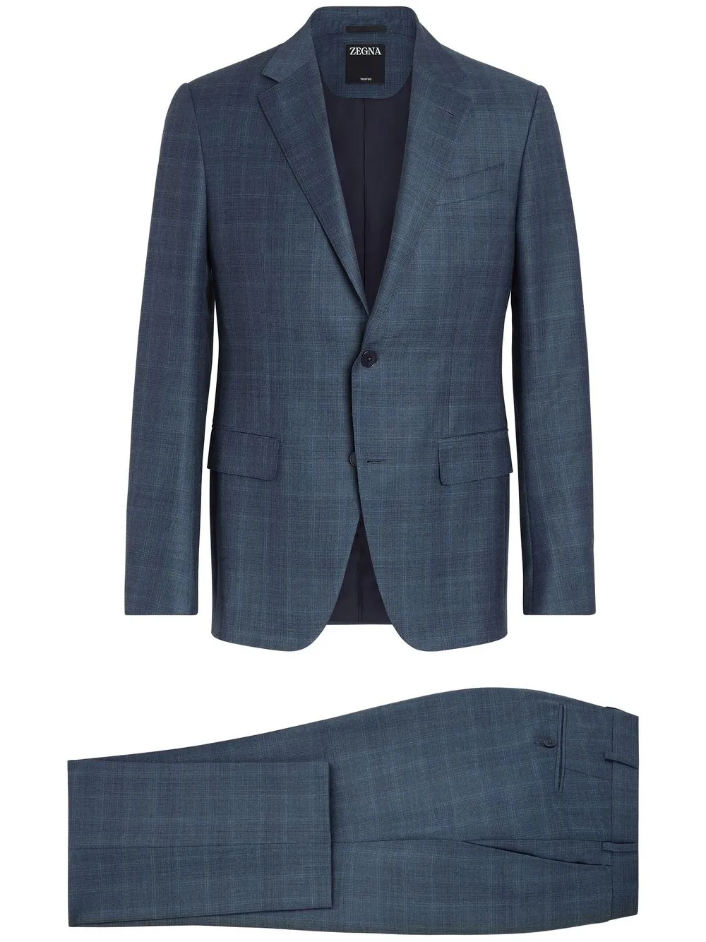 

Zegna traje con botones - Azul