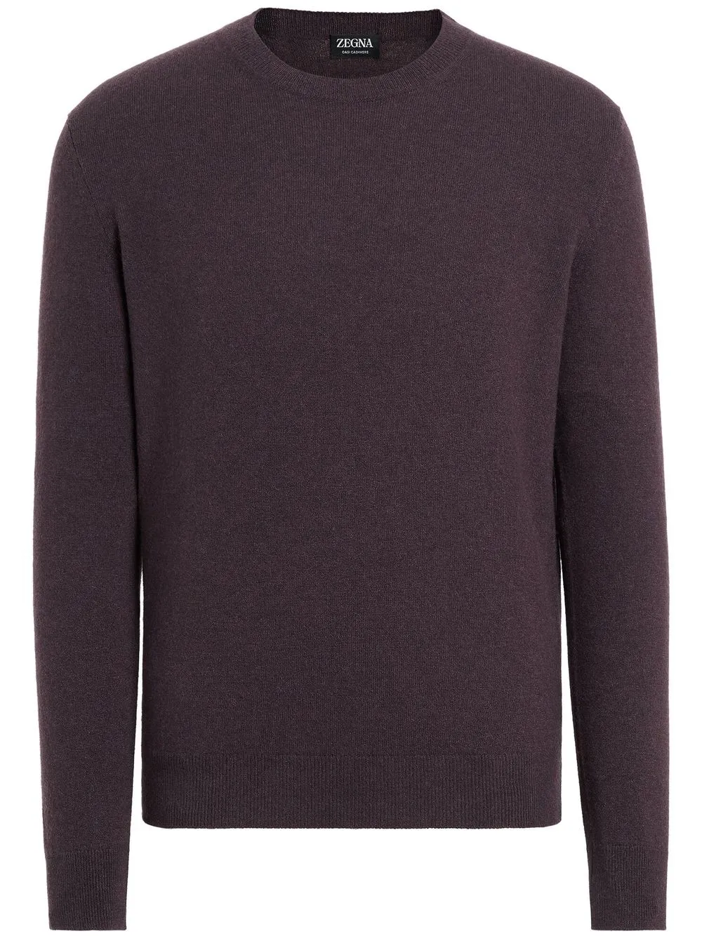 

Zegna suéter de tejido fino con ribete de canalé - Morado