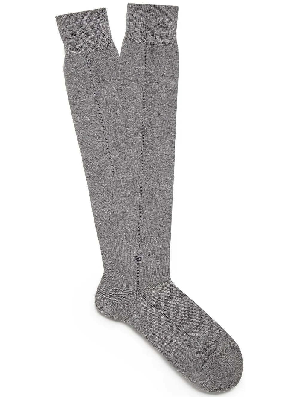 

Zegna calcetines con logo bordado - Gris