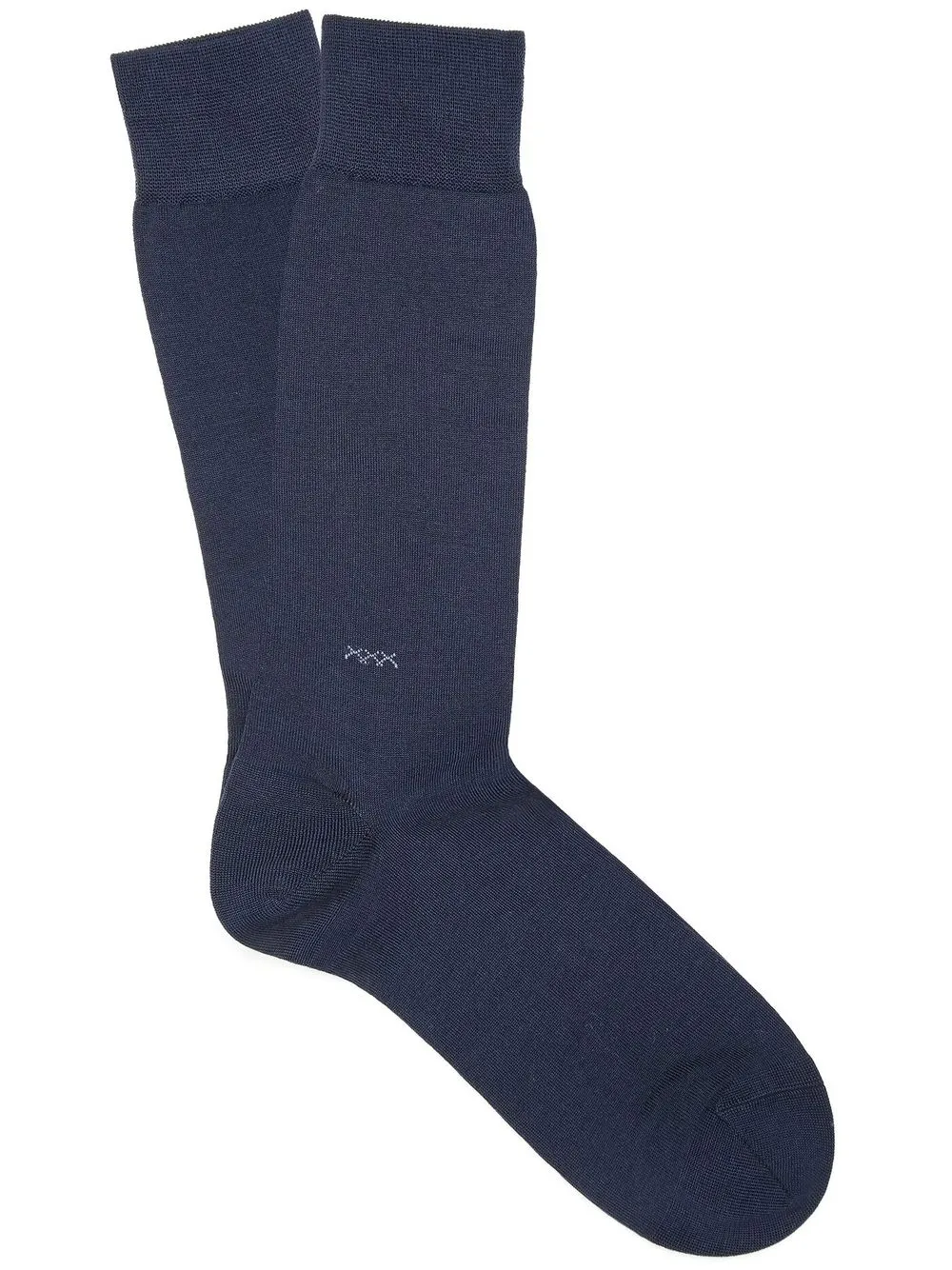 

Zegna calcetines por la rodilla bordados - Azul