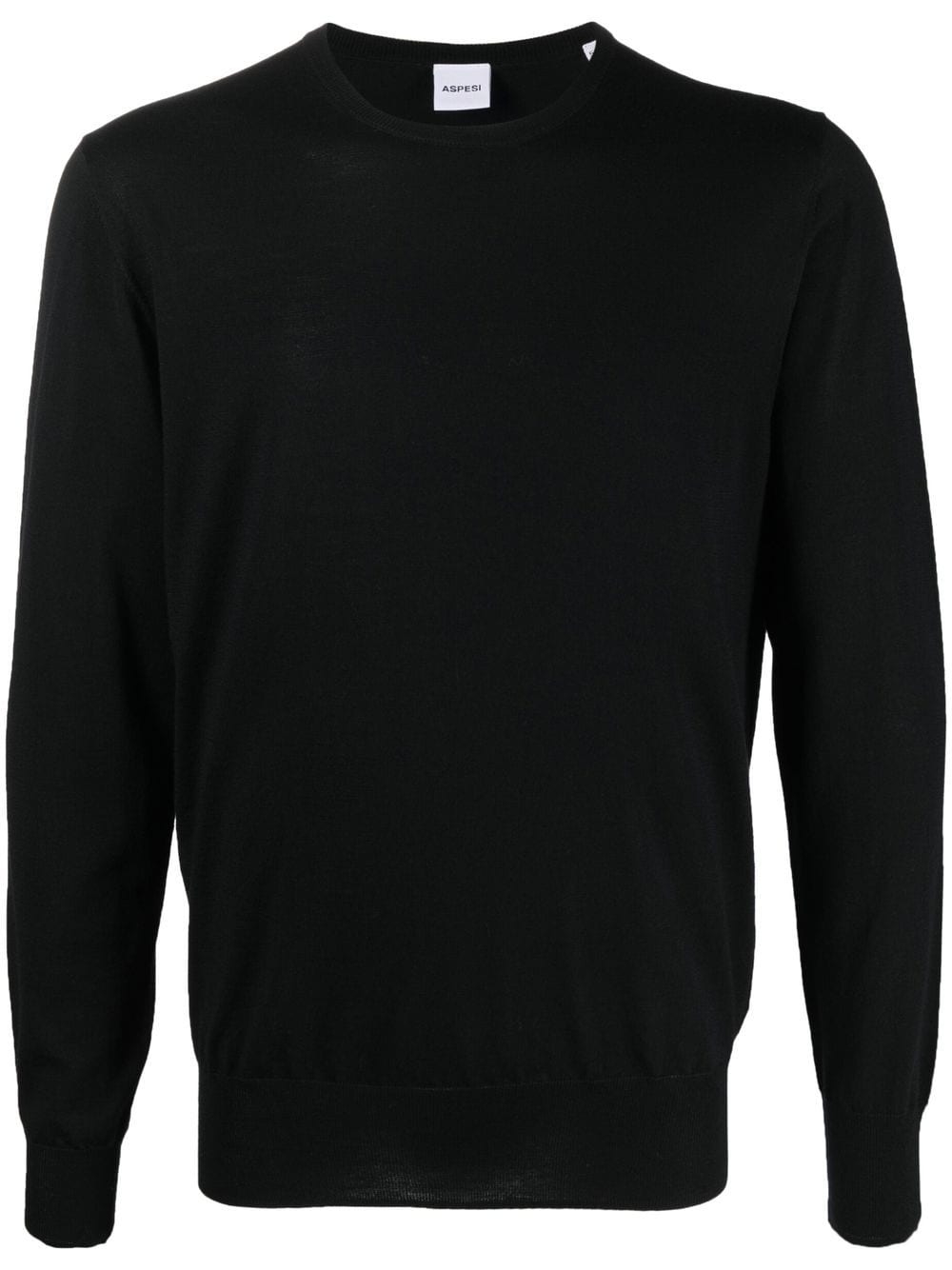 crew-neck virgin wool jumper