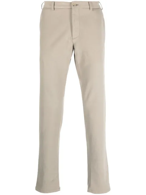 Canali mid-rise slim-fit chinos