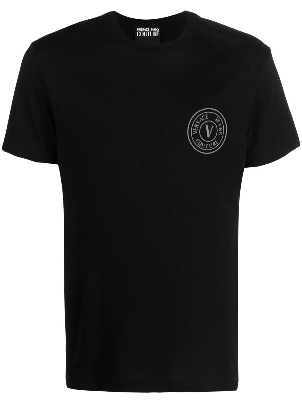 

Versace Jeans Couture playera con cuello redondo y logo - Negro