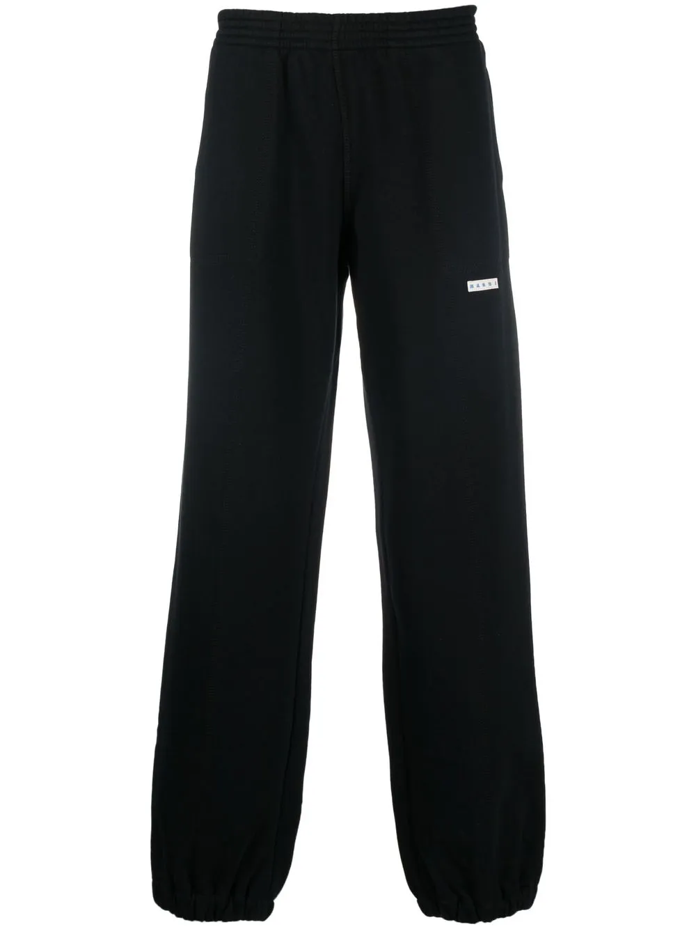 Shop Marni Logo-patch Track Pants In Black