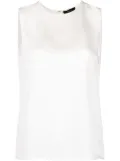 Theory silk sleeveless-vest - White