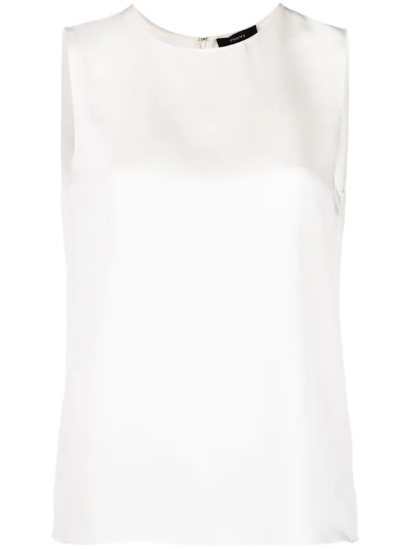 Theory ノースリーブトップス ホワイト Theory ノースリーブトップ | ホワイト | FARFETCH JP