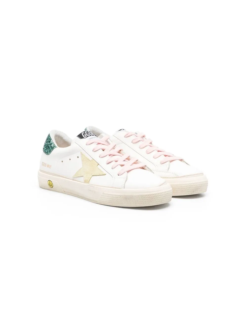 

Golden Goose Kids tenis bajos Uni May - Blanco