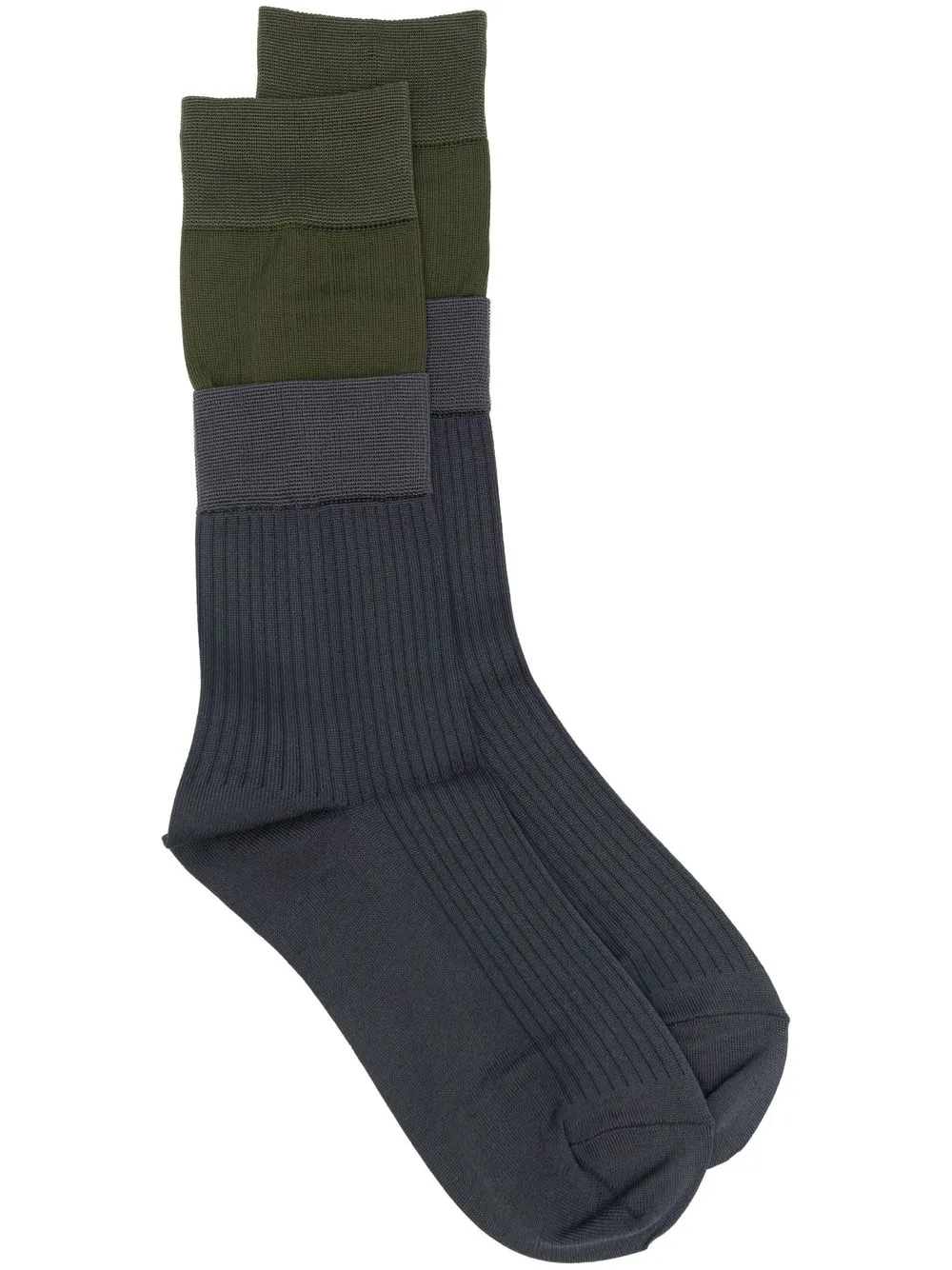 

sacai layered-effect ankle socks - Grey