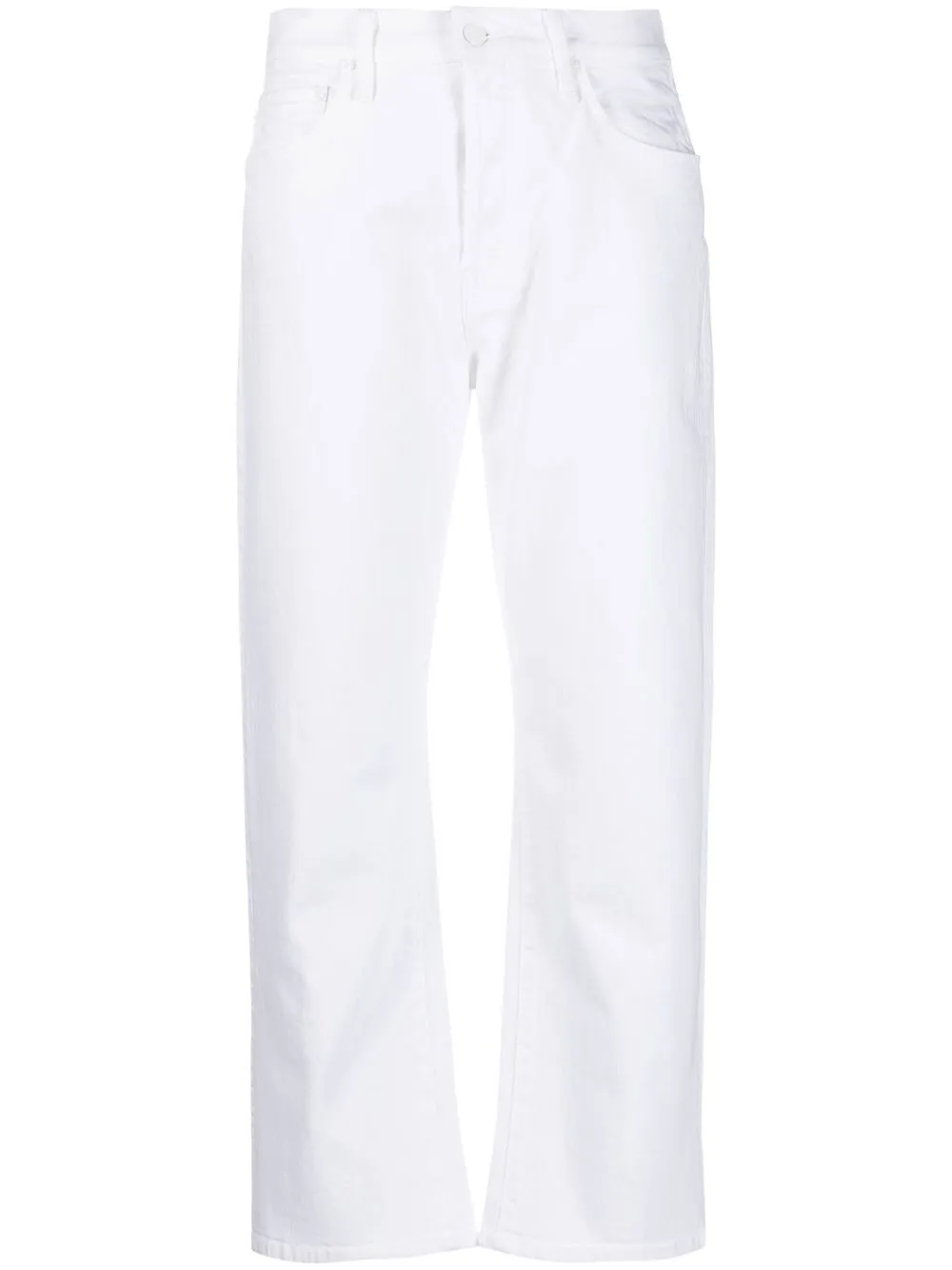 

MOTHER The Ditcher cropped jeans - White