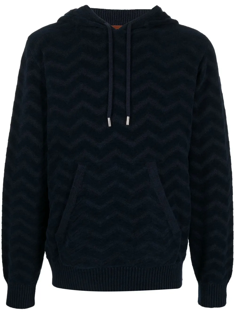 

Missoni hoodie tejido en zigzag - Azul