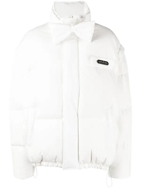 Kimhekim logo-patch Puffer Jacket - Farfetch