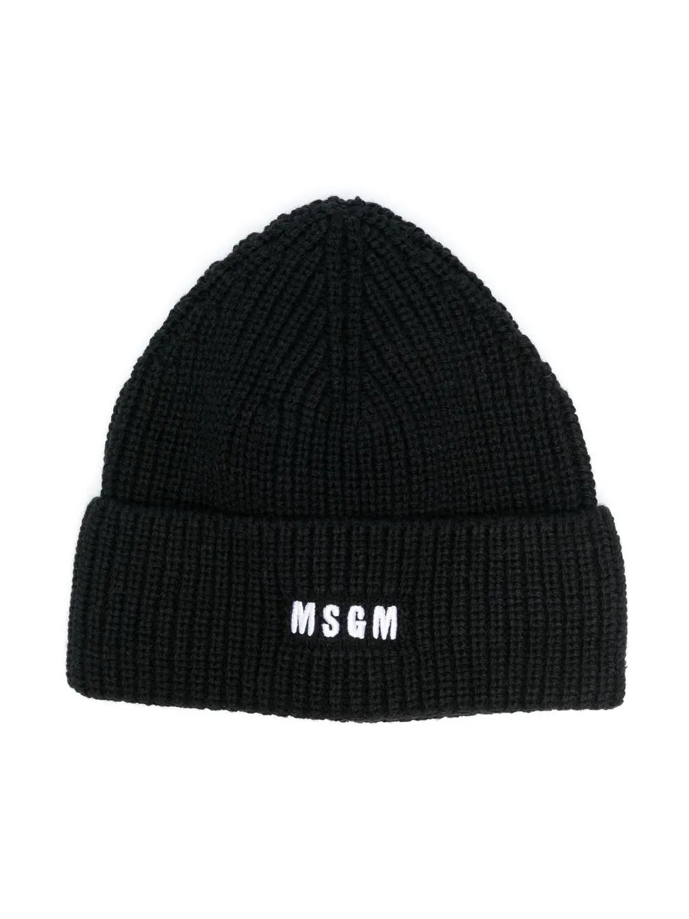 

MSGM Kids gorro tejido con logo - Negro