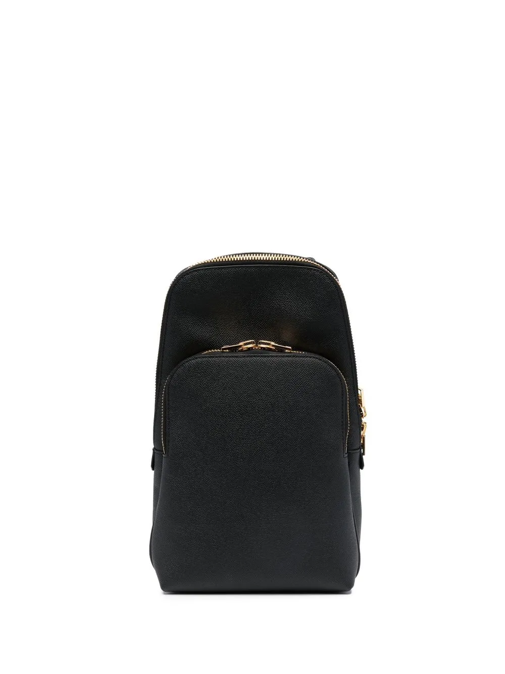 

TOM FORD logo-embroidered leather backpack - Black