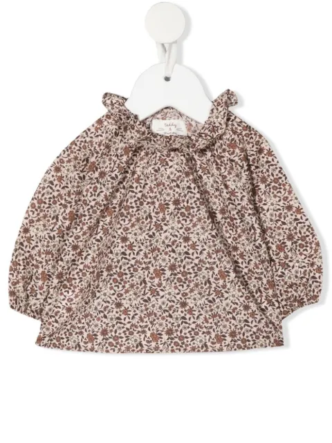 TEDDY & MINOU blusa con volantes y estampado floral