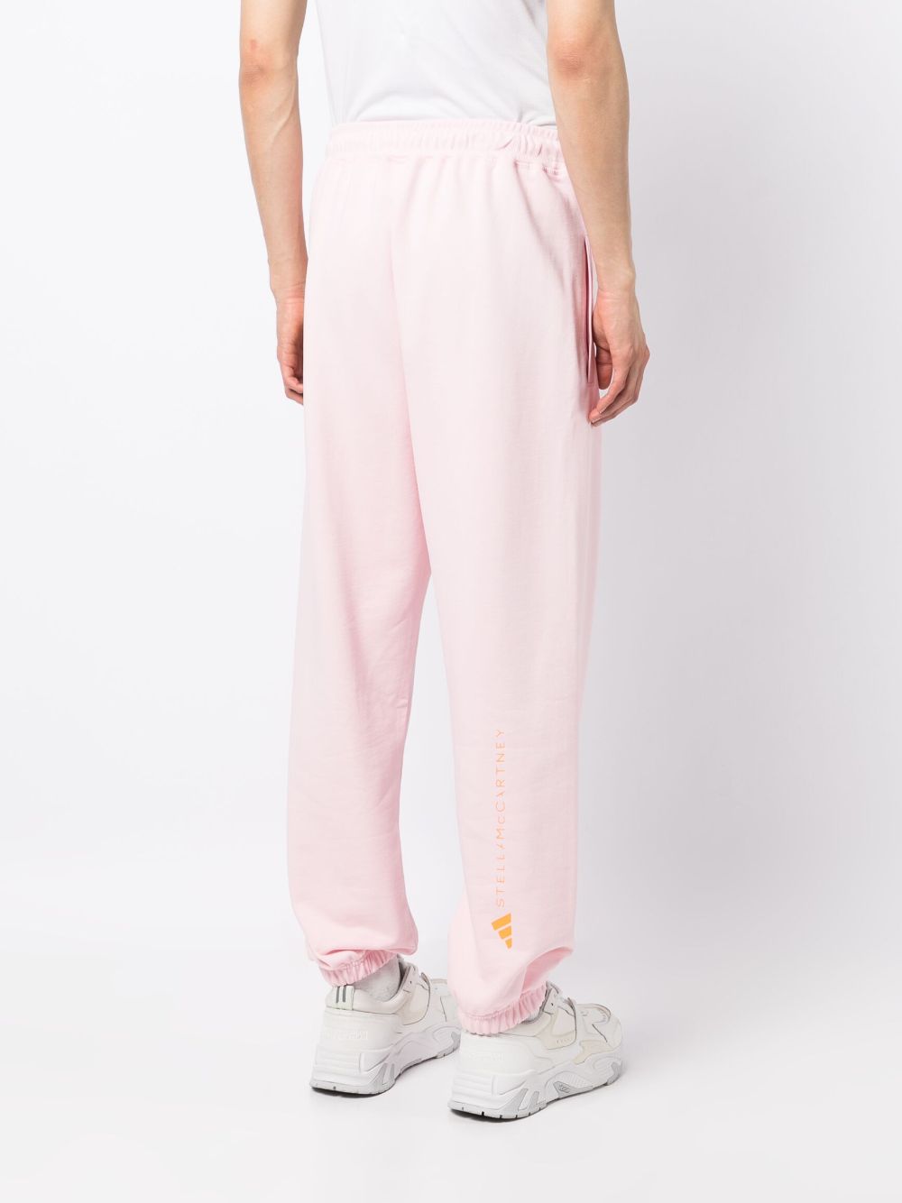 Shop Adidas By Stella Mccartney Logo-print Track Trousers In Rosa