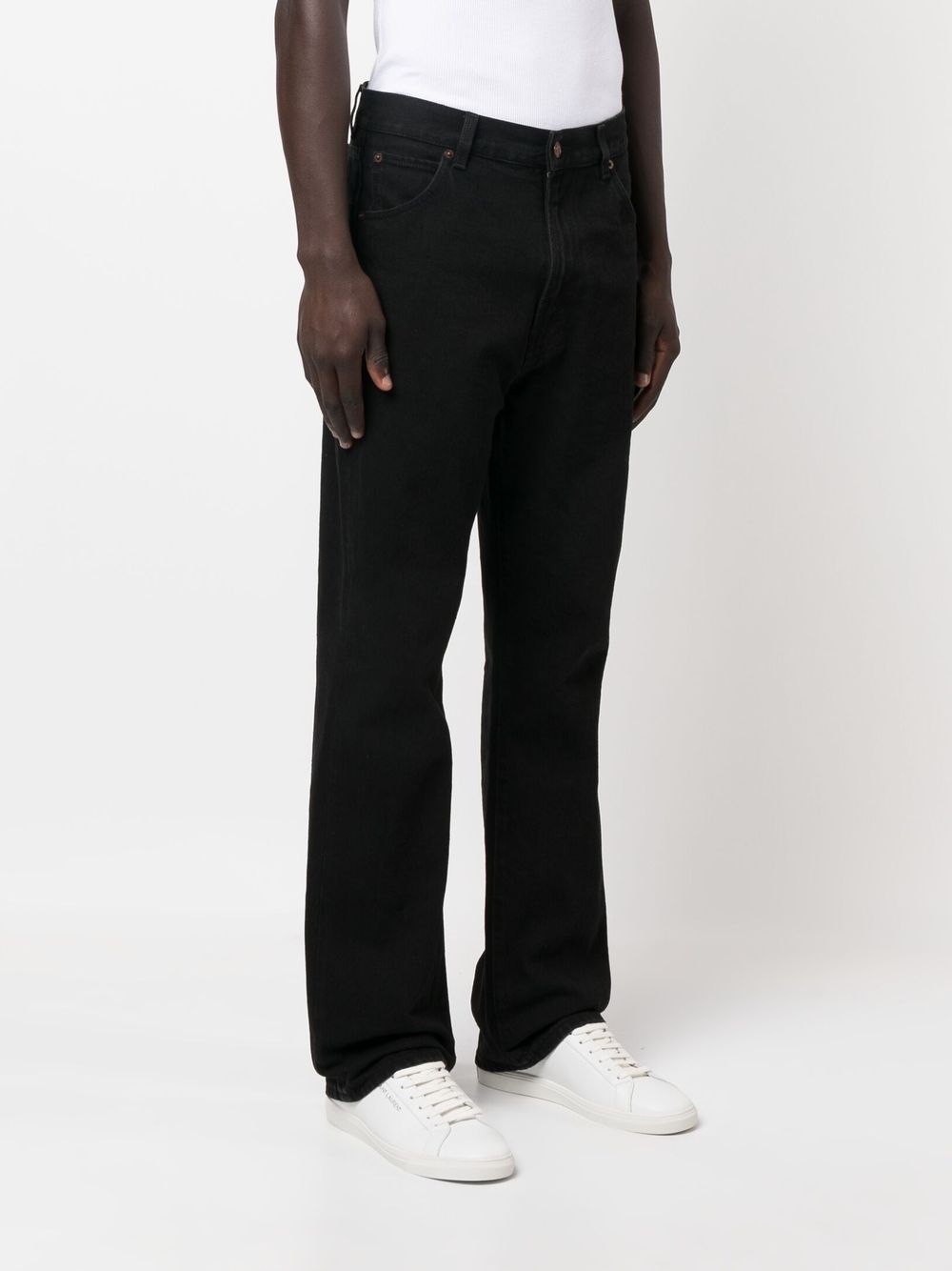 Shop Haikure Mid-rise Bootcut Jeans In Black