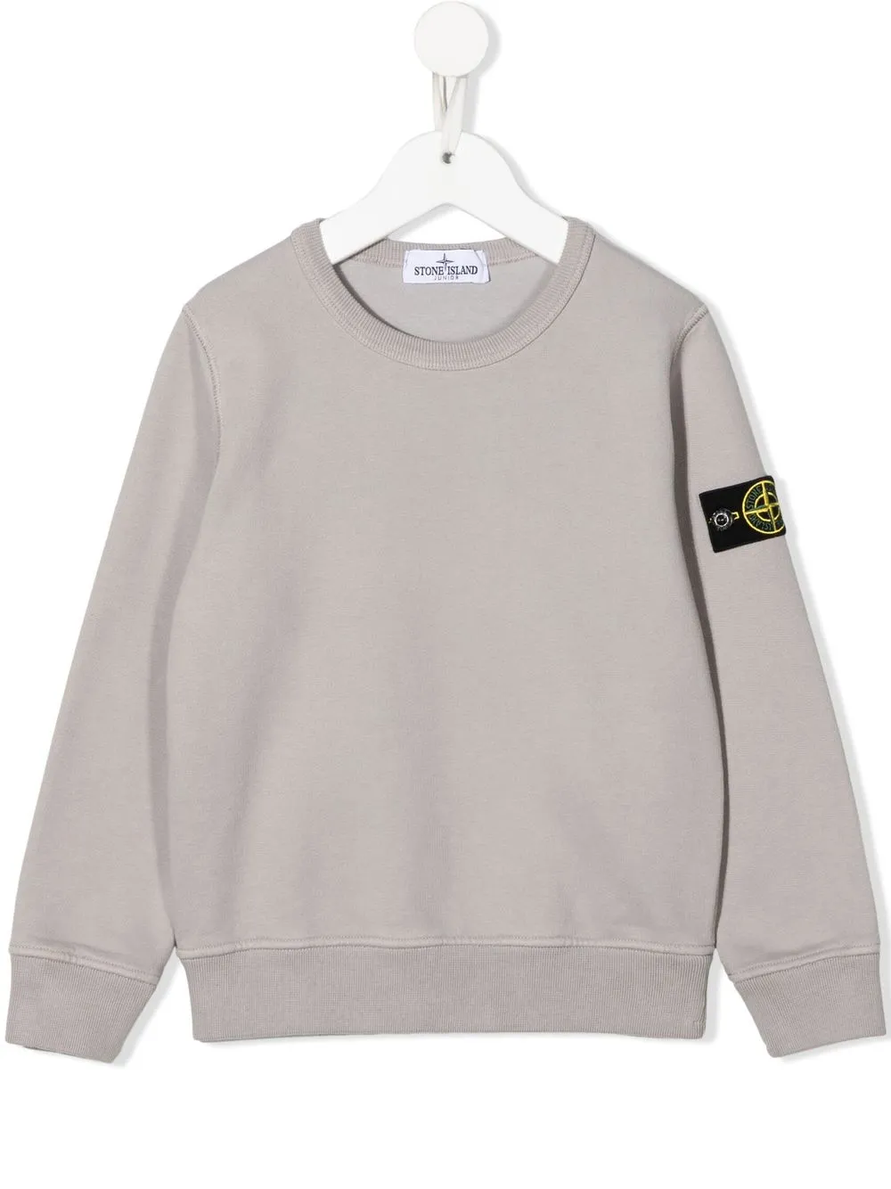 

Stone Island Junior sudadera con parche de brújula - Gris
