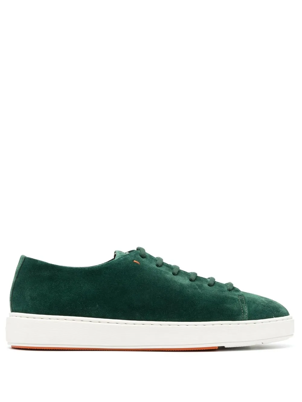 

Santoni suede low-top sneakers - Green