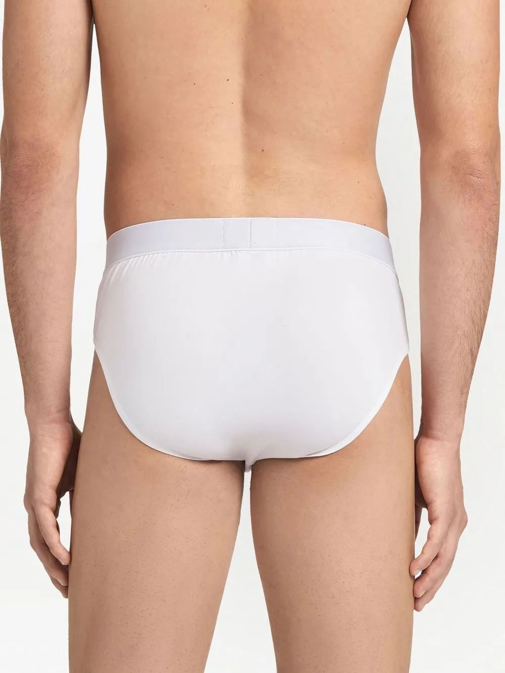  Zegna Slip Mit Logo Print   Weiß 