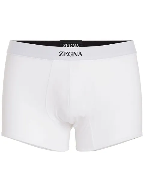 Zegna waistband-logo cotton boxers