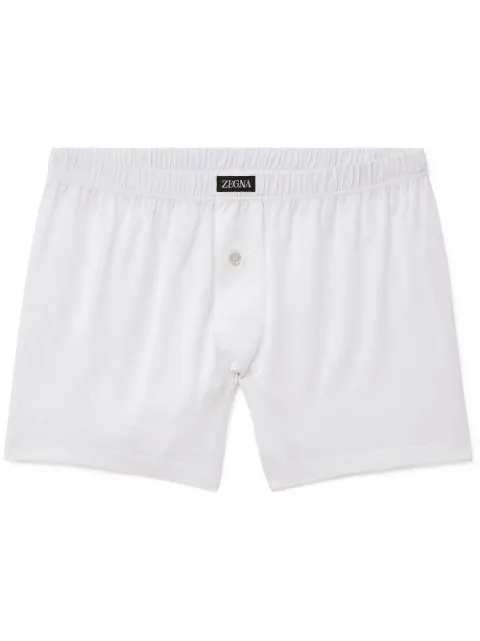 Zegna Filoscozia buttoned cotton boxers