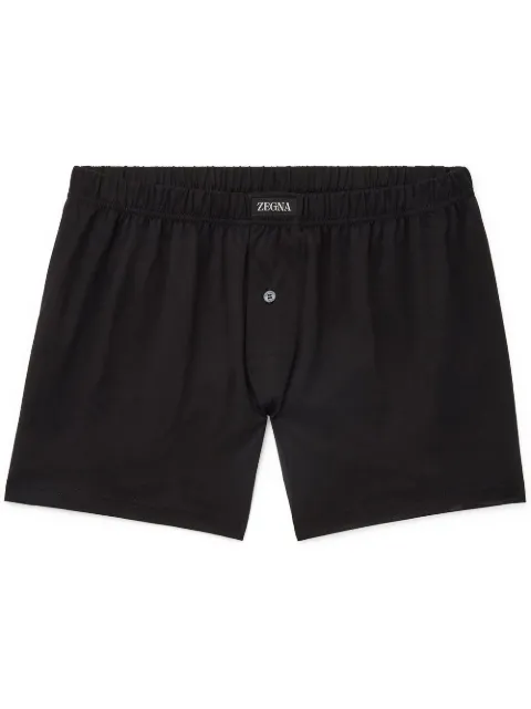 Zegna Filoscozia buttoned cotton boxers