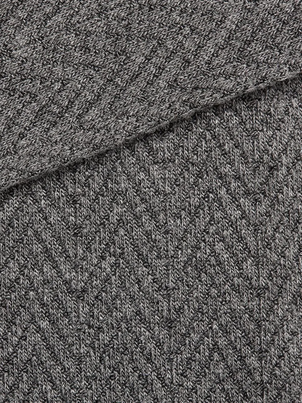  Zegna Gestrickte Socken   Grau 