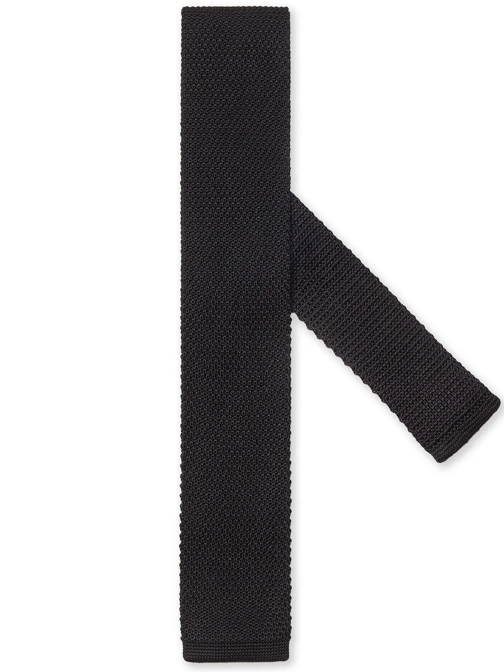 

Zegna corbata de seda con rayas estampadas - Negro