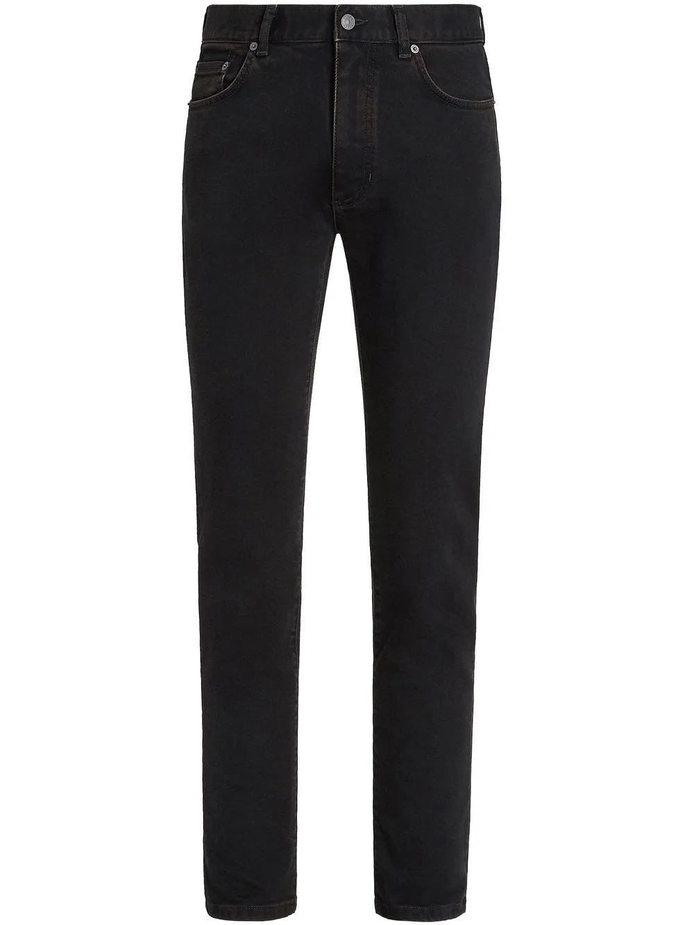 

Zegna jeans slim con cinco bolsillos - Negro