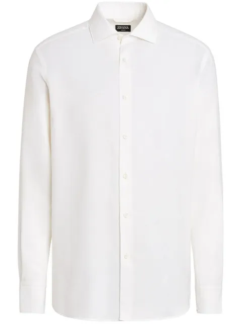 Zegna vestido camisero manga larga
