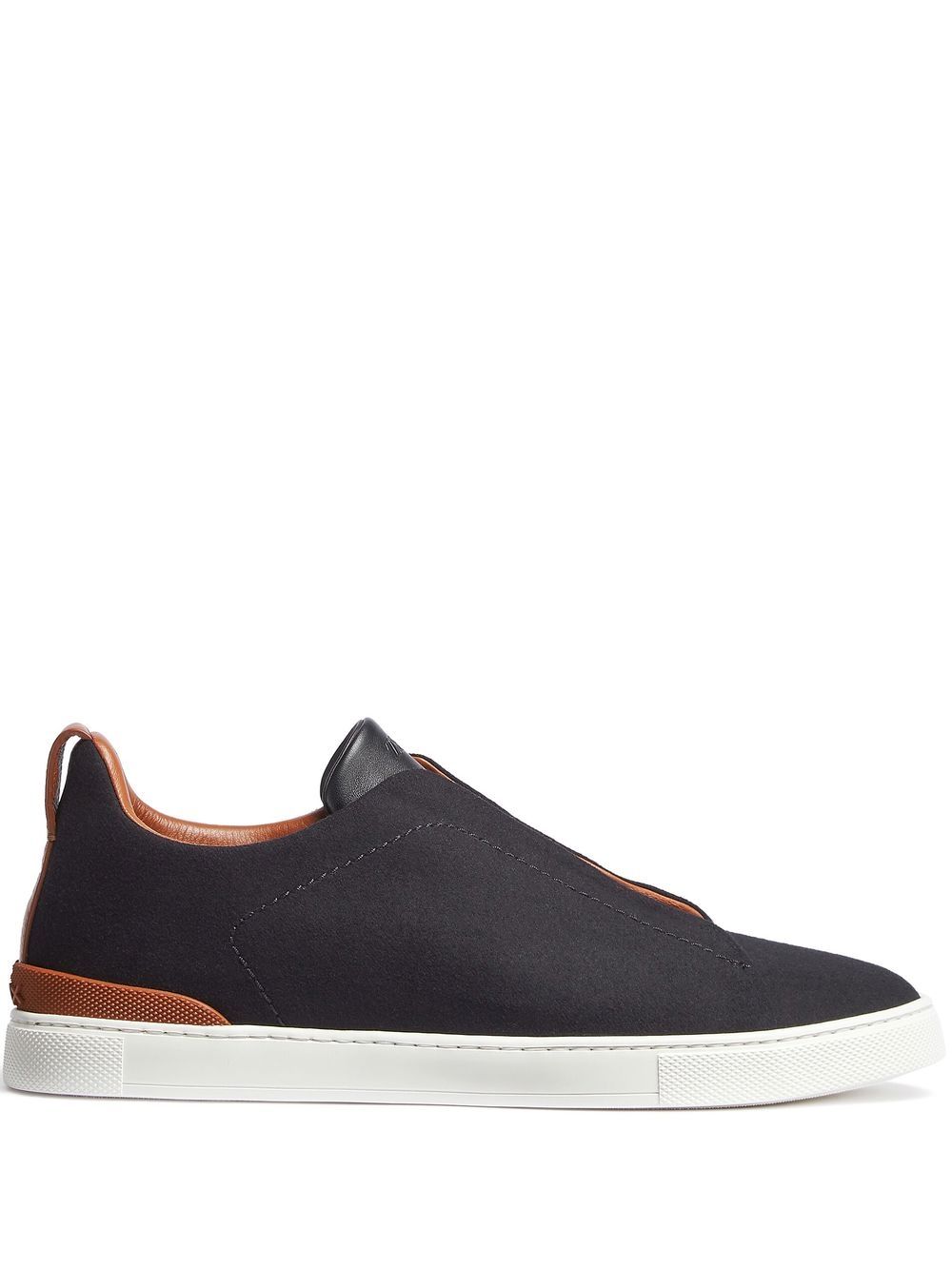 Shop Zegna Triple Stitch™ Low-top Sneakers In Black