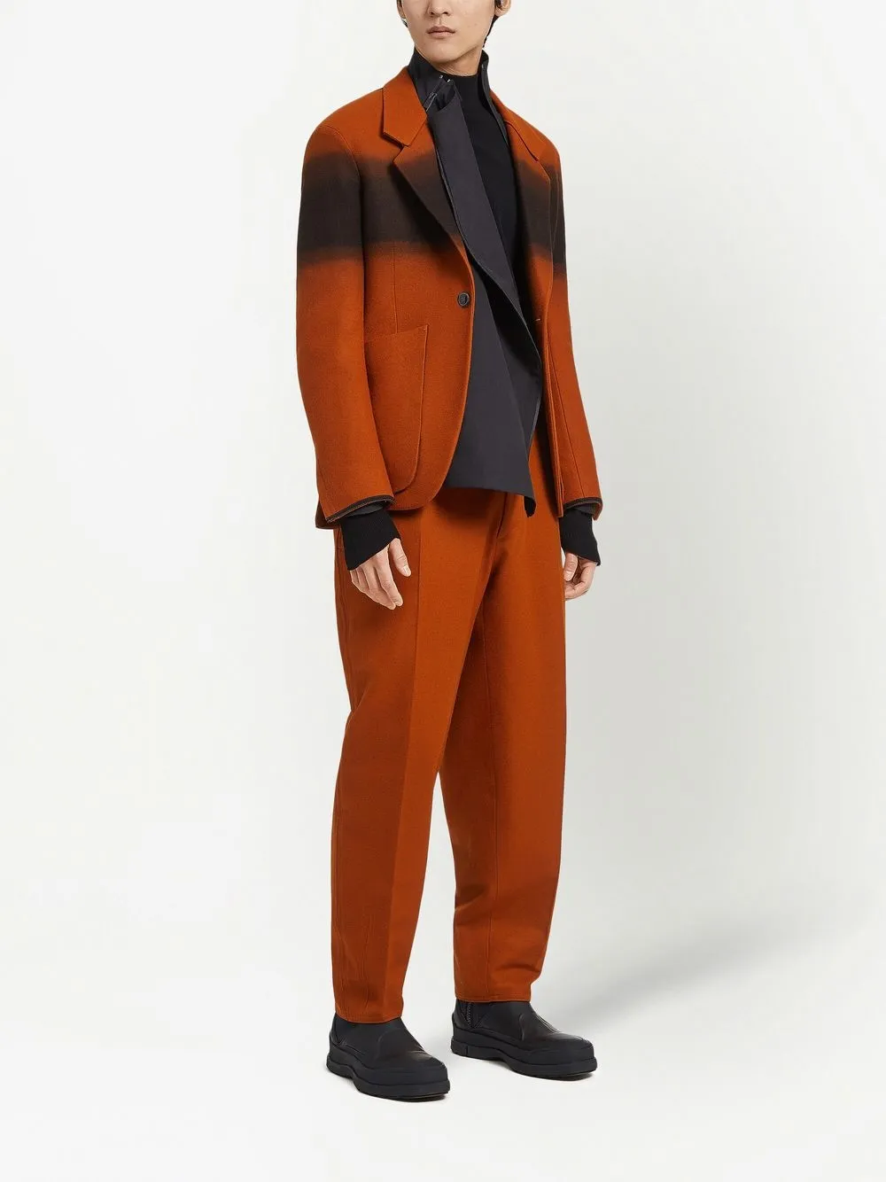 Zegna Overhemd met hoge hals - Zwart