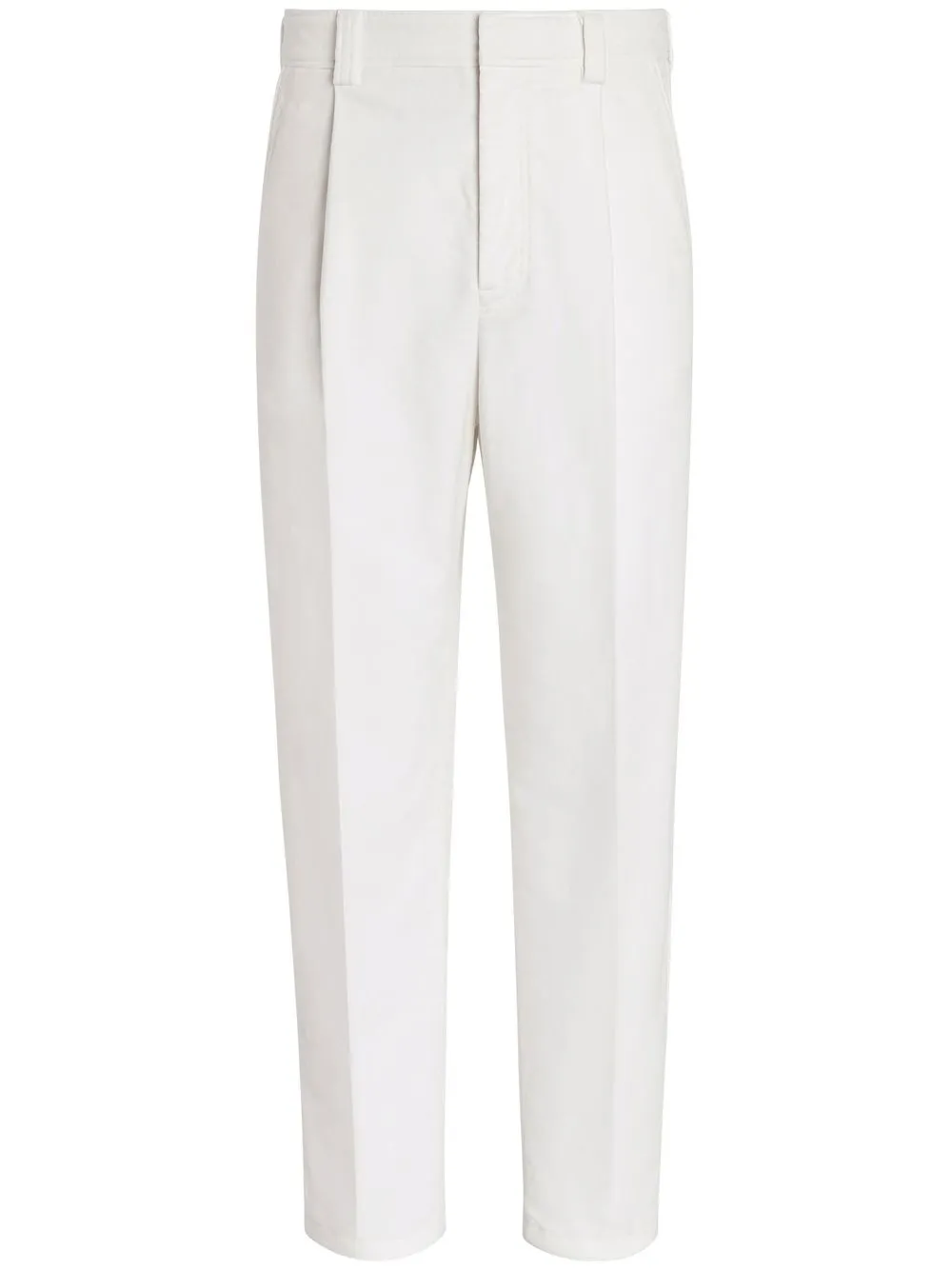 

Zegna pleat-detail tapered jeans - White